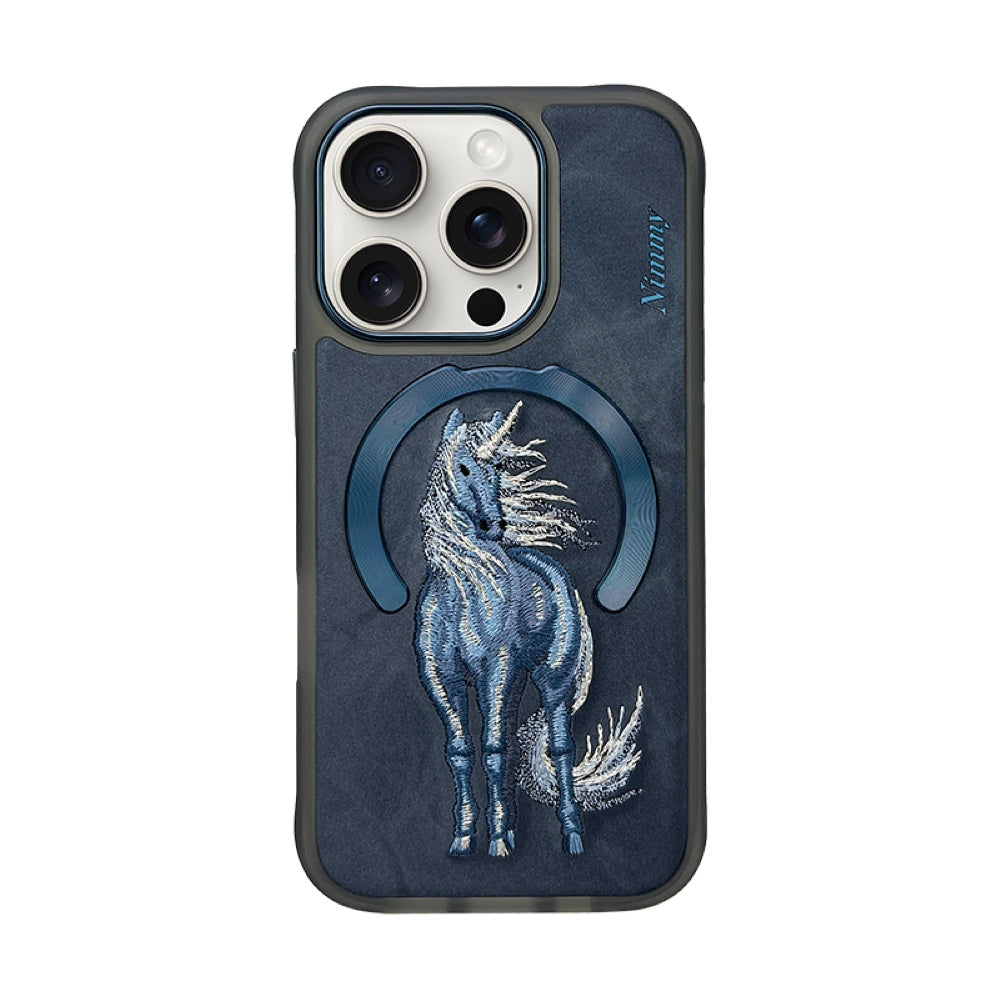 Nimmy Animal 3D Embroidery Leather PC (Hard) Phone Case - iPhone 16