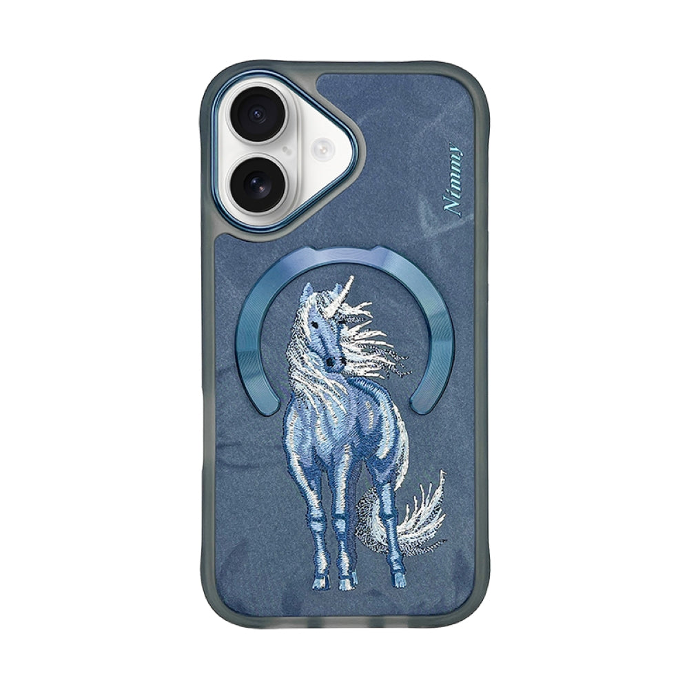 Nimmy Animal 3D Embroidery Leather PC (Hard) Phone Case - iPhone 16