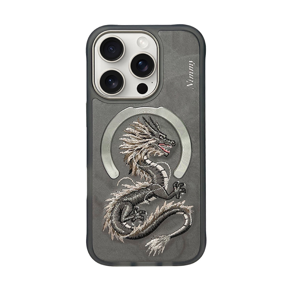 Nimmy Animal 3D Embroidery Leather PC (Hard) Phone Case - iPhone 16