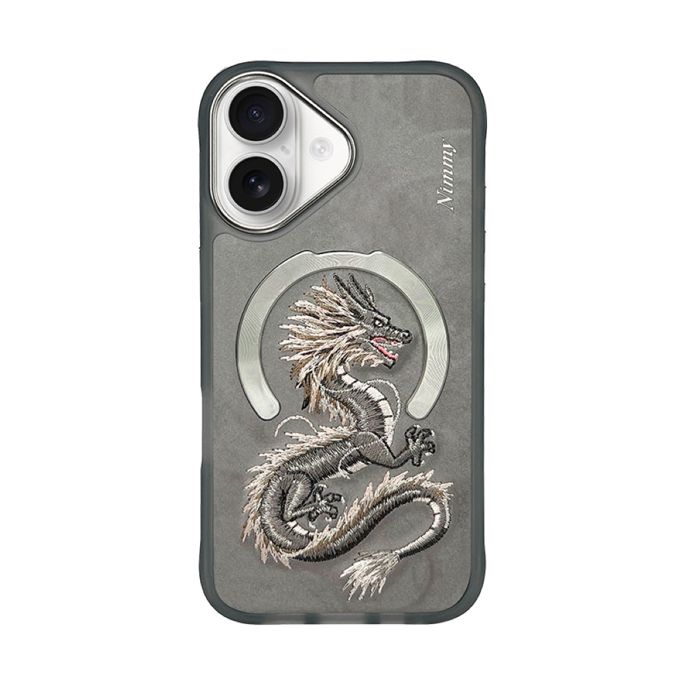 Nimmy Animal 3D Embroidery Leather PC (Hard) Phone Case - iPhone 16