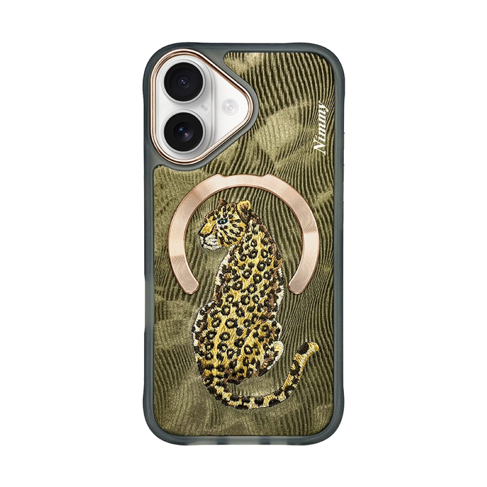 Nimmy Animal 3D Embroidery Leather PC (Hard) Phone Case - iPhone 16