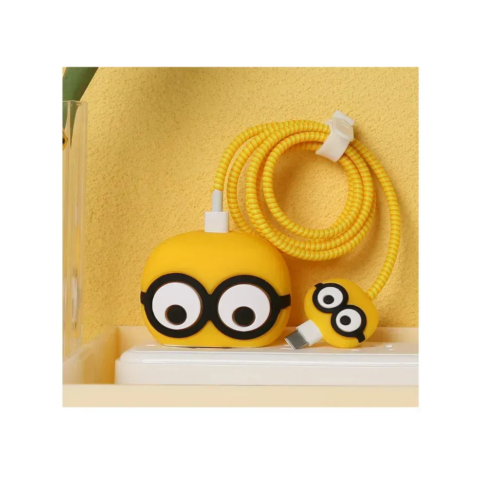 Cartoon Style Fast Charger with Cable – Cute & Durable Design